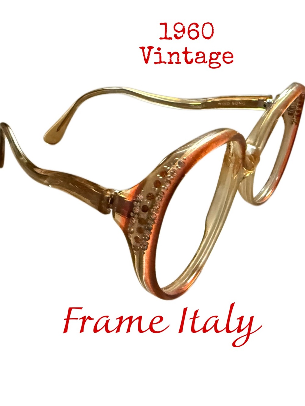 Vintage 1960s Italian  Eye Glasses Frame